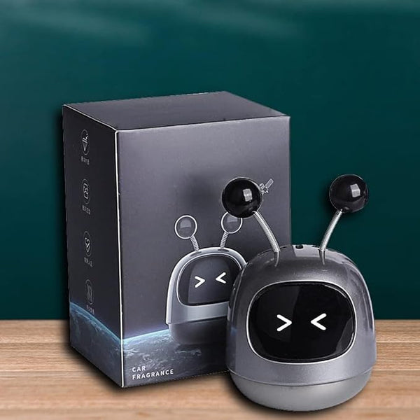HUPLA Mini Robot Car Air Freshener | Cute Robot Dashboard Fragrance | Compact Car Perfume & Odour Eliminator | Stylish Interior Decor