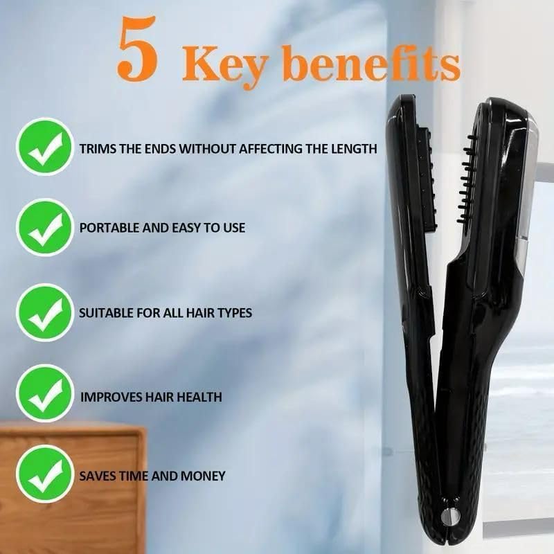 2-in-1 Cordless Split End Hair Trimmer | Rechargeable Hair Trimmer for Removing Split Ends | Portable USB Hair Care Tool for Women