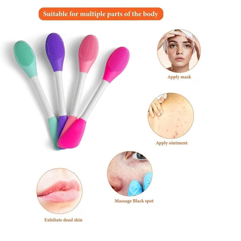 2-in-1 Scalp Massage & Hair Brush – Soft Silicone Scalp Scrubber with Ergonomic Handle for Hair Care & Shampooing