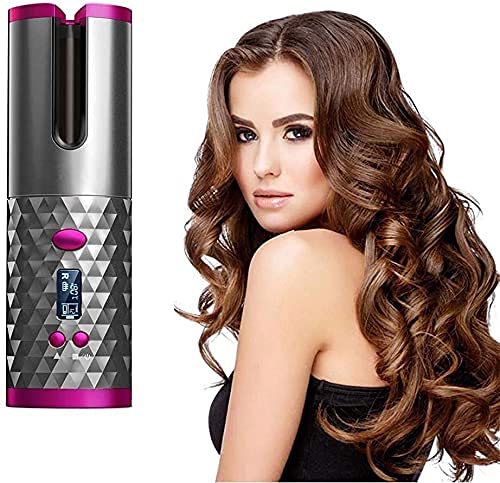 Automatic Hair Curler | LCD Ceramic Auto Curling Iron with Adjustable Temperature Automatic Hair Curler with LCD Display | Ceramic One-Touch Curling Iron