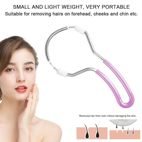 Portable Spring Facial Hair Remover for Women – Manual Face Hair Removal Tool for Upper Lip, Chin & Cheeks Portable Spring Facial Hair Remover for Women | HUPLA