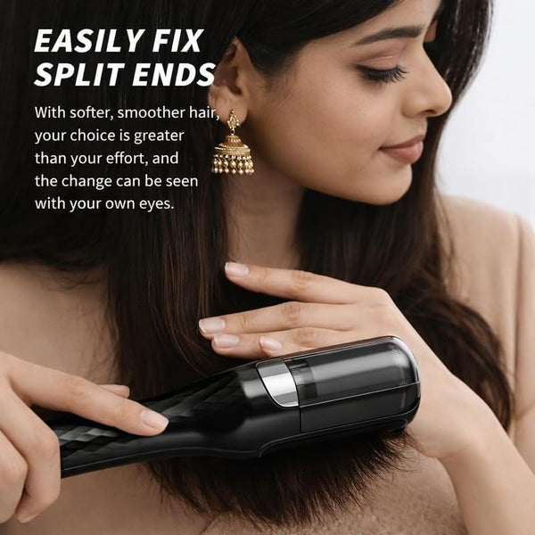 2-in-1 Cordless Split End Hair Trimmer | Rechargeable Hair Trimmer for Removing Split Ends | Portable USB Hair Care Tool for Women