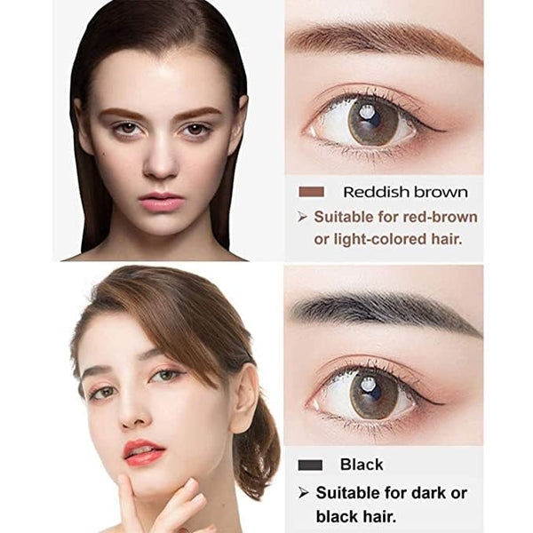 4-Tip Eyebrow Pen – Microblading Effect Brow Contouring Pen for Natural-Looking Eyebrow Definition