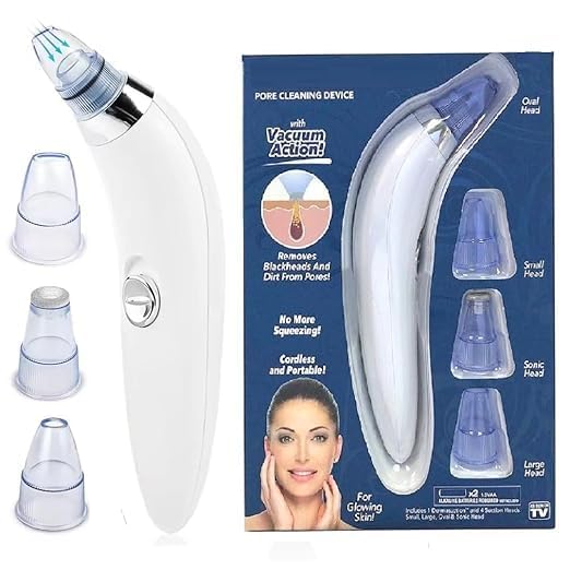 4-in-1 Electric Blackhead Remover – Pore Vacuum Cleaner & Acne Suction Tool