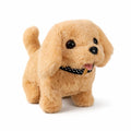HUPLA Cute Puppy Dog Soft Toy | Fluffy Golden Brown Plush Puppy with Realistic Dog Design, Soft Fur & Decorative Collar | Stuffed Animal Toy for Kids & Gifting – 1 Pc