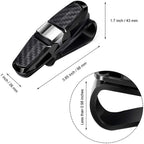 HUPLA Car Sun Visor Sunglasses Holder – 2-in-1 Glasses & Card Clip for Car