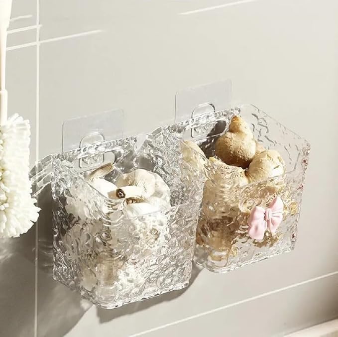 HUPLA Transparent Tissue Box Holder with Pink Bow | Crystal Look Decorative Tissue Paper Organizer with Textured Design for Living Room, Bedroom, Bathroom & Dressing Table – 1 Pc