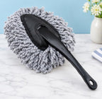 Microfiber Car Cleaning Duster Brush – Round Chenille Dusting Mop with Ergonomic Handle for Car Interior & Home Cleaning