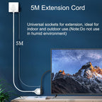 5 Meter 3-Pin Heavy Duty Extension Cord | 10A 2500W Power Cable