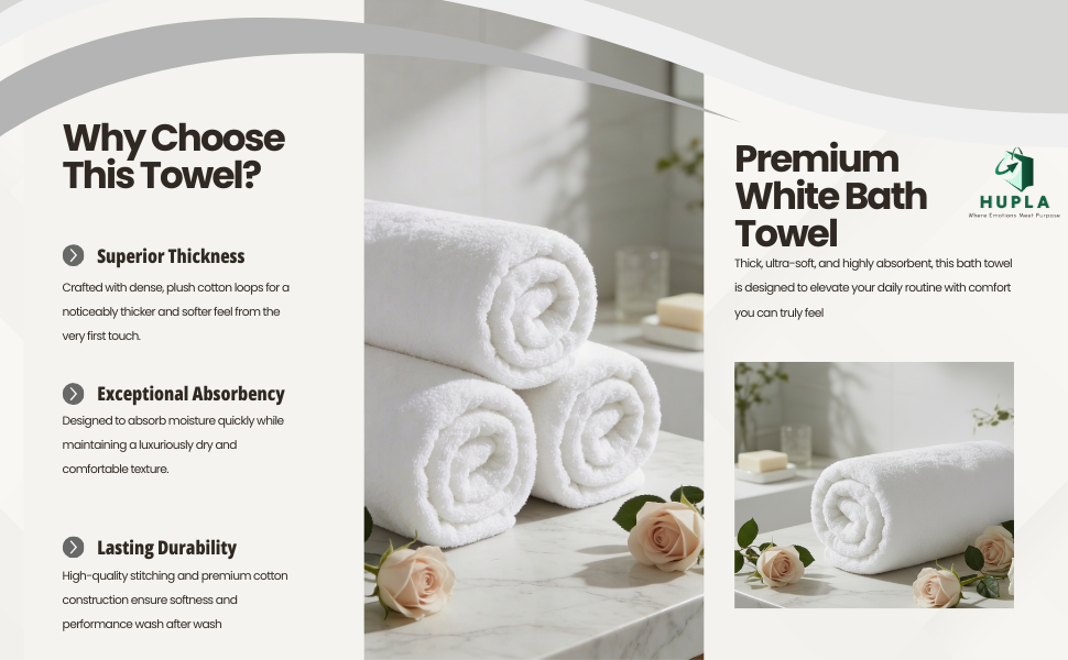 600 GSM Premium Cotton Bath Towel – Ultra Soft, Highly Absorbent & Hotel Quality 600 GSM Premium Cotton Bath Towel | Ultra Soft & Highly Absorbent Hotel Quality