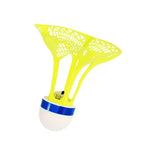 HUPLA LED Light-Up Badminton Shuttlecock | Glow in the Dark Style Shuttle for Night Playing | Colourful Plastic Badminton Birdie – 1 Pc