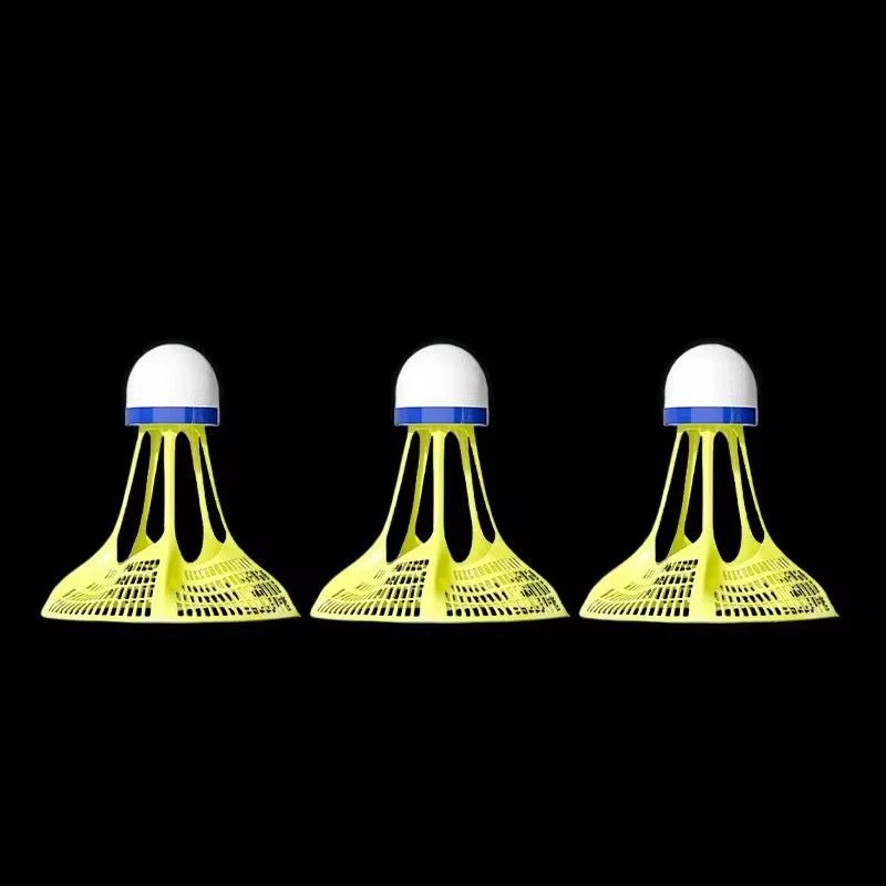 HUPLA LED Light-Up Badminton Shuttlecock | Glow in the Dark Style Shuttle for Night Playing | Colourful Plastic Badminton Birdie – 1 Pc