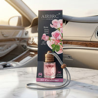 Rose Car Air Freshener Hanging Perfume | Long Lasting Floral Fragrance Diffuser for Car, Home & Office
