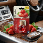 Strawberry Car Air Freshener Hanging Perfume | Long Lasting Luxury Fragrance Diffuser for Car, Office & Home – 12ml