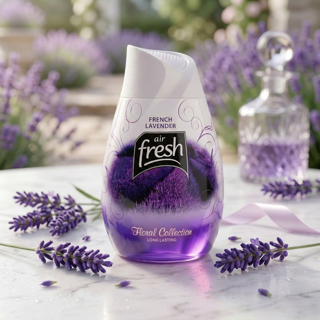 Flanxus French Lavender Gel Air Freshener | Long Lasting Floral Room Fragrance | Premium Odor Eliminator for Home, Office, Bathroom & Car