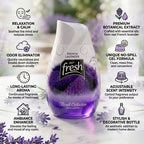 Flanxus French Lavender Gel Air Freshener | Long Lasting Floral Room Fragrance | Premium Odor Eliminator for Home, Office, Bathroom & Car