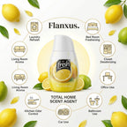 Flanxus Lemon Citrus Gel Air Freshener | Long Lasting Room Freshener Gel | Premium Odor Eliminator for Home, Office, Bathroom & Car