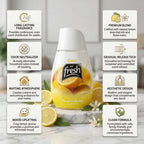 Flanxus Lemon Citrus Gel Air Freshener | Long Lasting Room Freshener Gel | Premium Odor Eliminator for Home, Office, Bathroom & Car