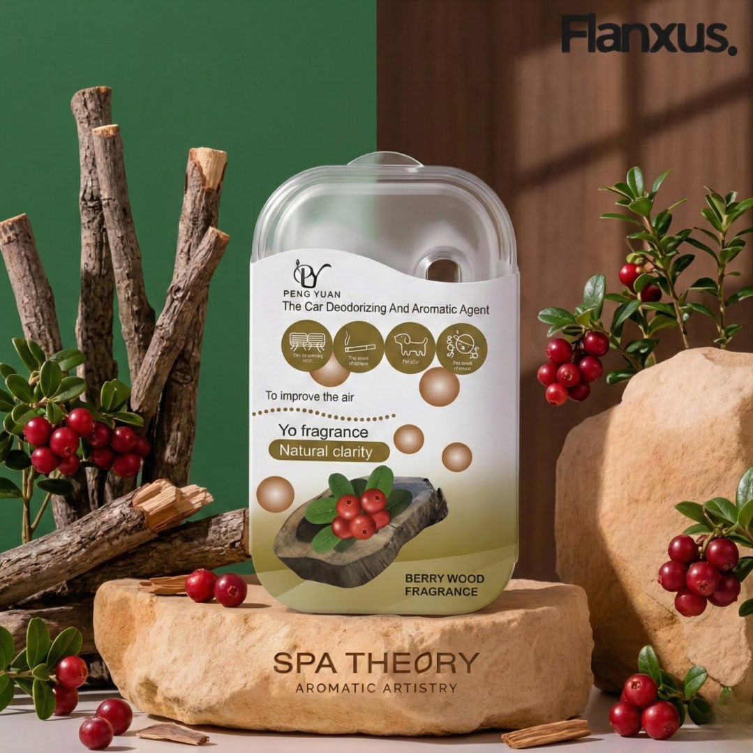 HUPLA Berry Wood Car Air Freshener | Premium Aromatic Car Deodorizer | Long Lasting Berry Wood Fragrance for Car Interior