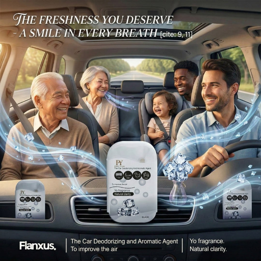 HUPLA Black Ice Car Air Freshener | Premium Long Lasting Car Deodorizer | Compact Aromatic Fragrance Diffuser for Car Interior