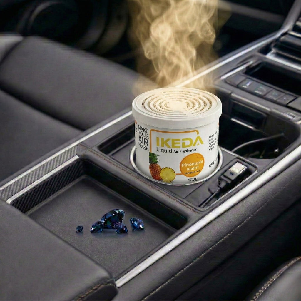 HUPLA Pineapple Gel Air Freshener | Long Lasting Pineapple Aroma | Liquid Gel Room Freshener for Home, Car & Office (120g)