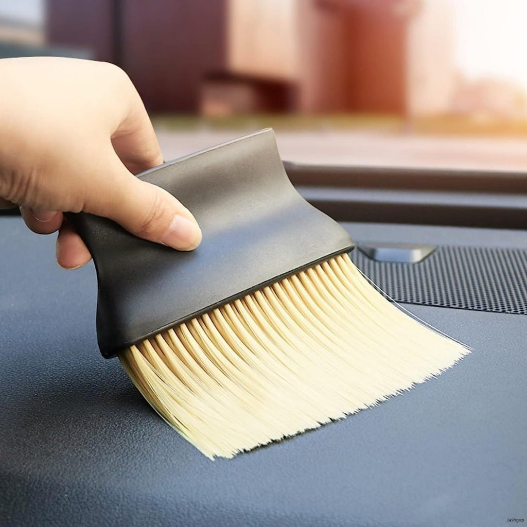 Handheld Multi-Purpose Cleaning Brush – Firm Bristle Scrubbing Brush with Ergonomic Handle for Home & Surface Cleaning