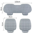 HUPLA Universal Car Seat Cover Set – Premium Quilted Cushion Protector for Front & Rear Seats | Anti-Slip, Breathable & Comfortable | Beige (3 Pieces)