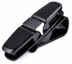 HUPLA Car Sun Visor Sunglasses Holder – 2-in-1 Glasses & Card Clip for Car