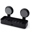 HUPLA Premium Wall Mounted Soap Holder with Strong Suction Cups | No Drilling Soap Dish with Quick Drainage | Rustproof Bathroom Soap Tray | Matte Black – 1 Piece