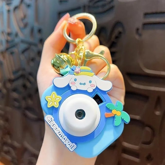 Mini Unicorn Rainbow Projection Camera Keychain – Interactive Light-Up Toy & Bag Charm