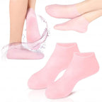 Silicone Moisturizing Foot Socks – Reusable Gel Heel Socks for Dry & Rough Feet Care