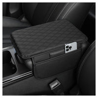 Car Seat Gap Organizer with Cushion Cover – PU Leather Car Storage Box