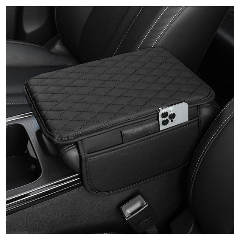 Car Seat Gap Organizer with Cushion Cover – PU Leather Car Storage Box