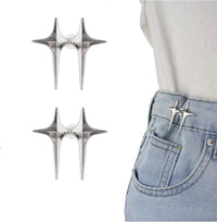 Star Shape Jeans Waist Button – Decorative Adjustable Waist Button for Jeans, Pants & Skirts | Pack of 2