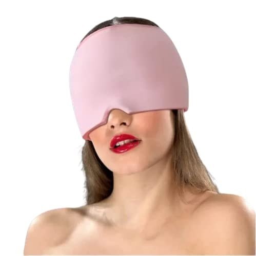 Cooling Headache Relief Cap – Stretchable Reusable Cold Therapy Head Wrap for Relaxation, Rest & Eye Comfort