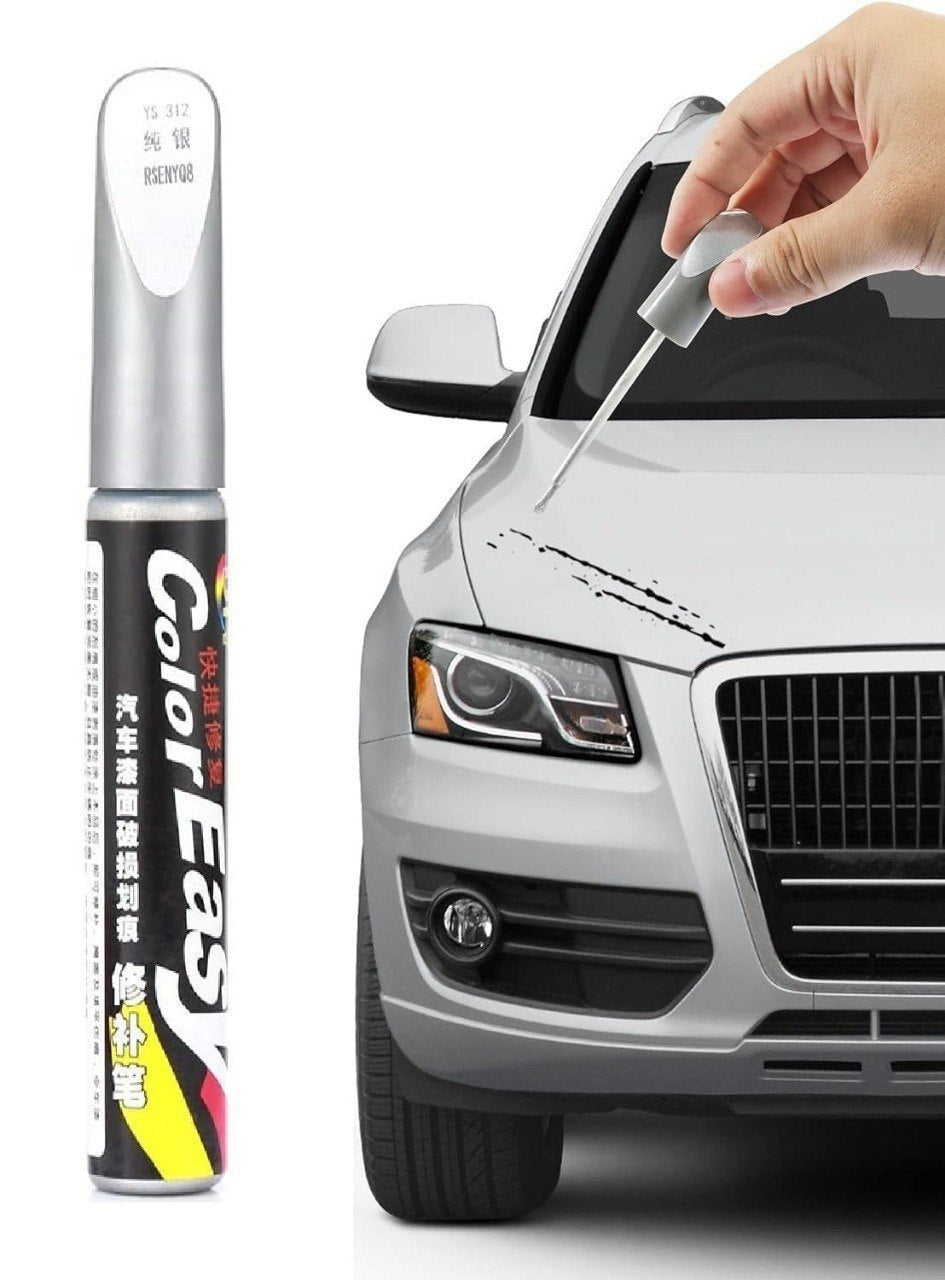 Car Scratch Repair Pen (Silver) – Automotive Paint Touch-Up Applicator for Minor Scratches & Paint Marks