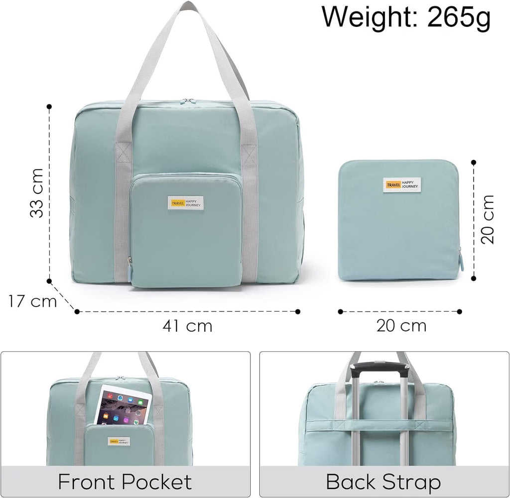 HUPLA Travel Duffle Bag for Women & Men | Lightweight Large Capacity Travel Bag | Foldable Overnight & Weekend Bag | Hand Carry Luggage Bag