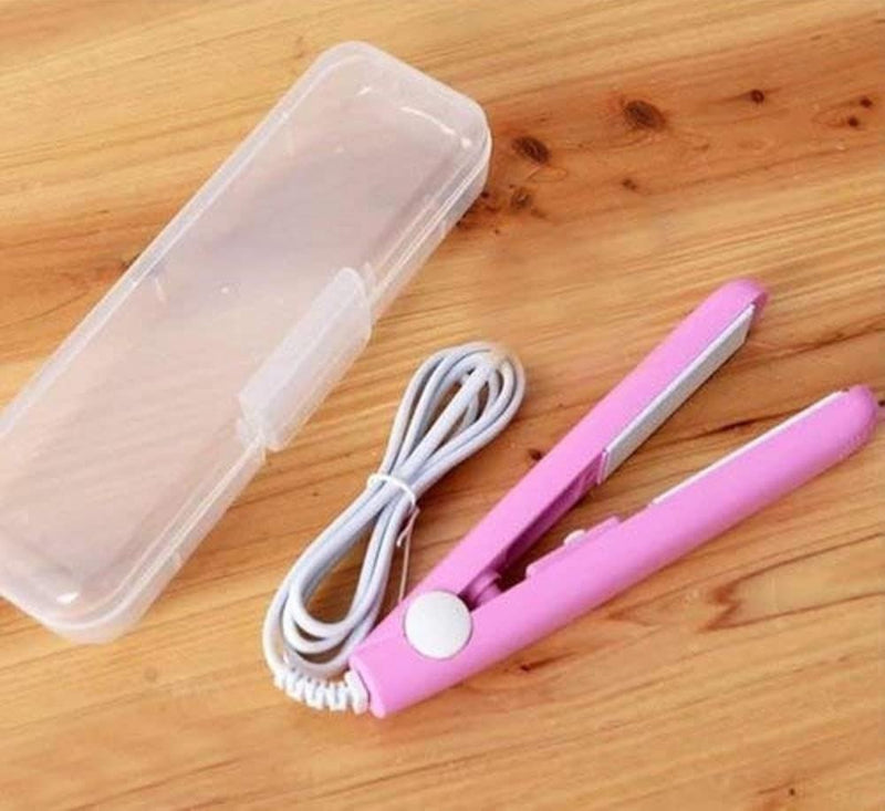 Mini Hair Straightener for Women – Compact Electric Hair Straightening & Styling Iron with Ceramic Plates