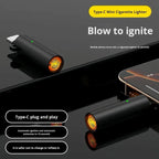 USB-C Instant Heat Cigarette Lighter with Keychain – Phone Powered Flameless Heating Lighter, No Gas, No Refill | 1 Pc