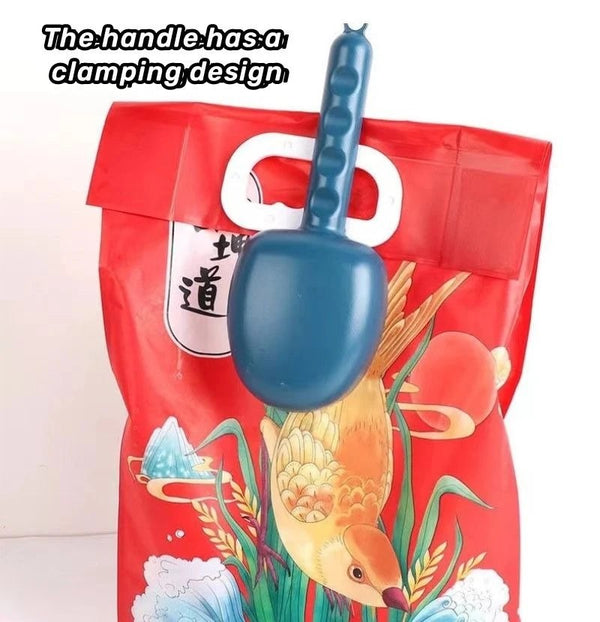 HUPLA Multipurpose Plastic Scoop with Long Handle | Lightweight Measuring & Serving Scoop for Rice, Flour, Grains, Pet Food & Household Use | 1 Pc