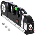 HUPLA 4-in-1 Multipurpose Laser Level Tool | Laser Line, Bubble Level, Measuring Tape & Ruler for Home, DIY & Installation
