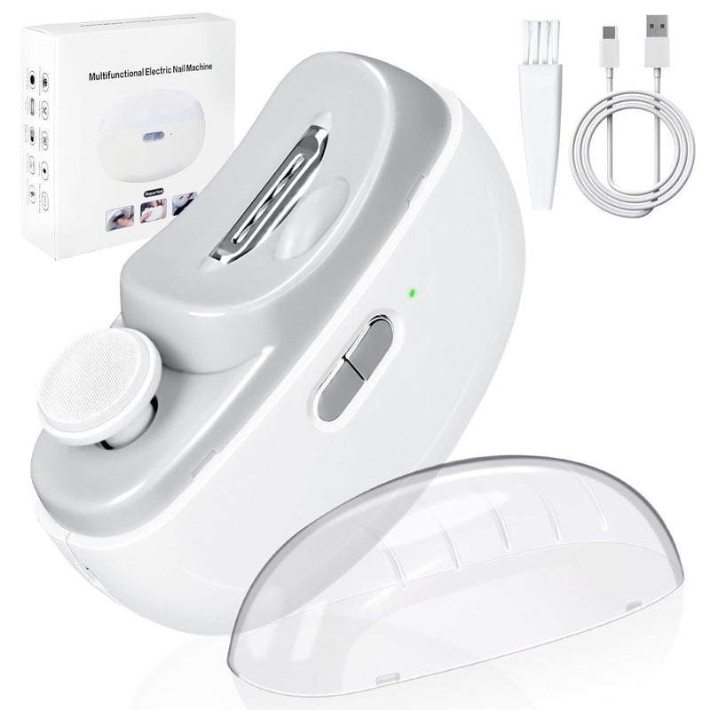 Rechargeable Electric Nail Clipper | Automatic Nail Trimmer & Polisher with LED Light | USB Charging Rechargeable Electric Nail Clipper with Automatic Nail Trimmer & Polisher | USB Charging
