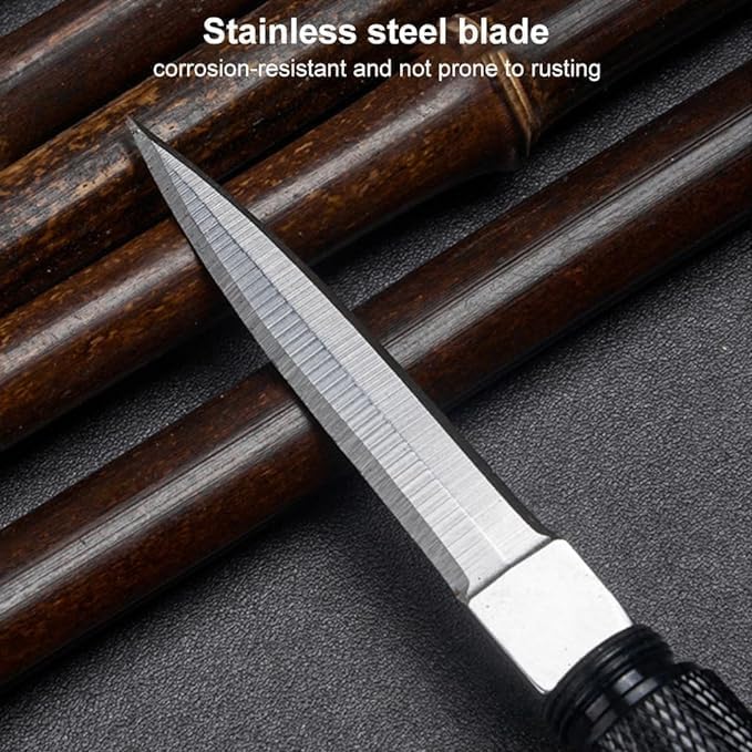 Mini EDC Pocket Knife Keychain | Stainless Steel Portable Utility Knife with Aluminum Case Mini EDC Pocket Knife Keychain | Stainless Steel Portable Utility Knife