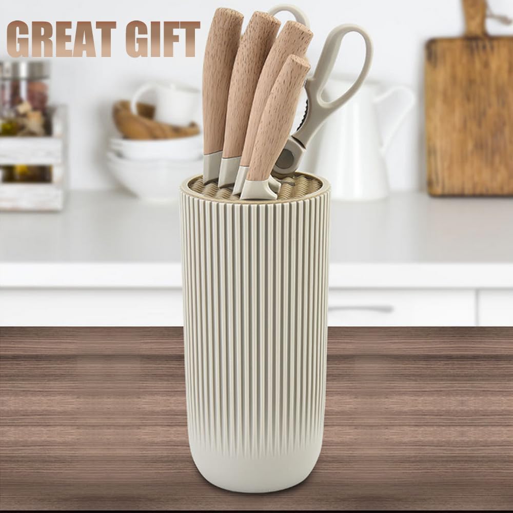 Kitchen Knife 5 IN 1 & Cutlery Holder Stand – Multipurpose Countertop Organizer