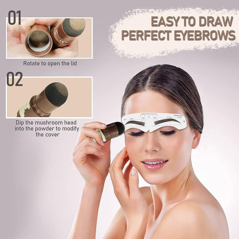 Hairline Shadow Powder Stick – Instant Hair Root Touch-Up & Hairline Filling Powder for Women & Men