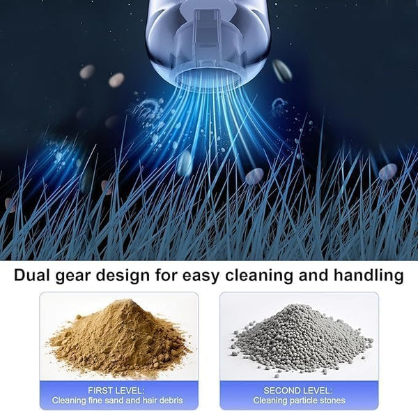 HUPLA Cordless Car Vacuum Cleaner – Rechargeable Handheld Vacuum with Multi-Nozzle Attachments