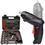 Cordless Electric Screwdriver Set | Rechargeable Portable Power Screwdriver with LED Light & USB Charging