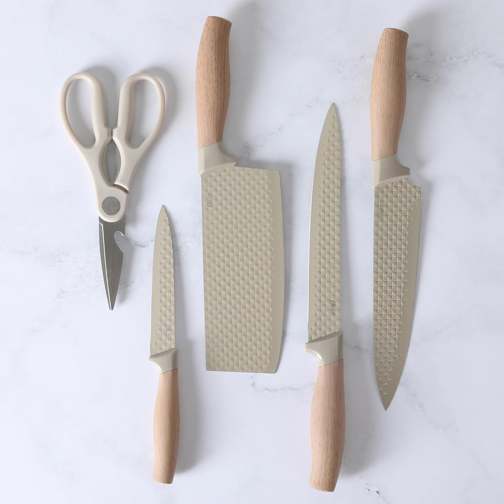 Kitchen Knife 5 IN 1 & Cutlery Holder Stand – Multipurpose Countertop Organizer