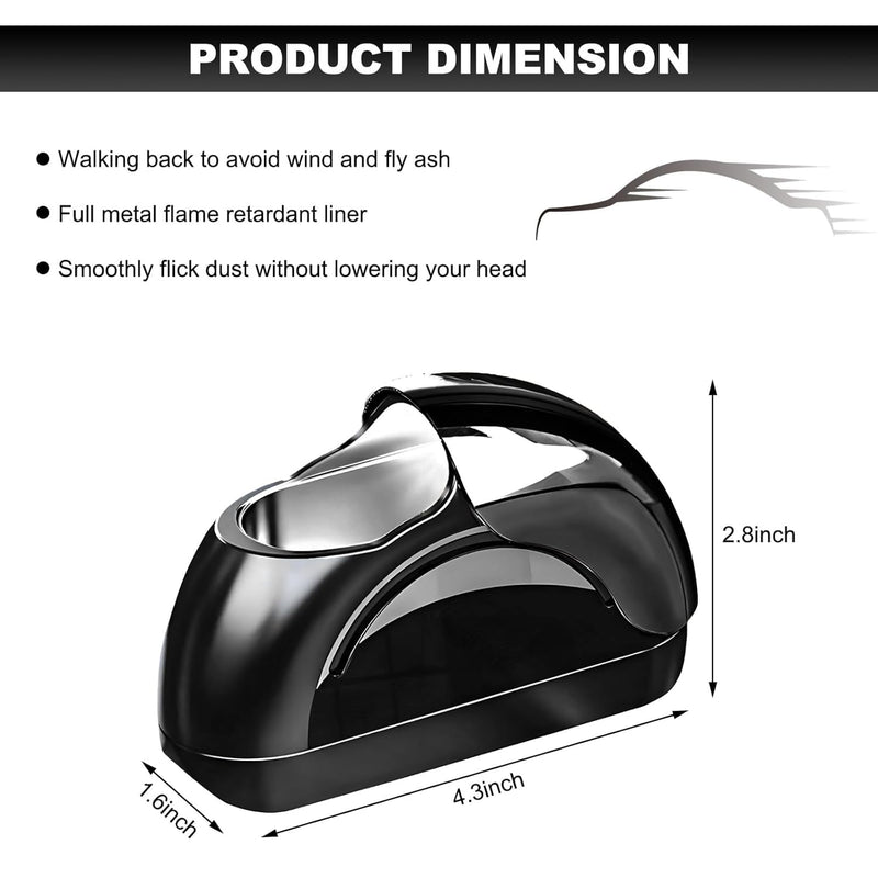 HUPLA Car Mini Ashtray – Portable Cup-Style Ashtray for Car Interior