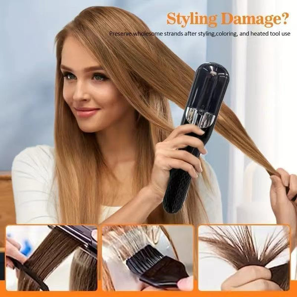 2-in-1 Cordless Split End Hair Trimmer | Rechargeable Hair Trimmer for Removing Split Ends | Portable USB Hair Care Tool for Women
